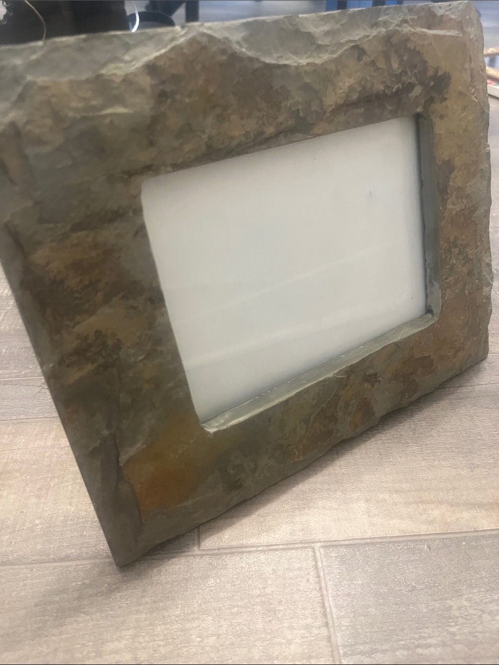 Rustic Slate-Look Picture Frame in Brown - Picture 5 of 14